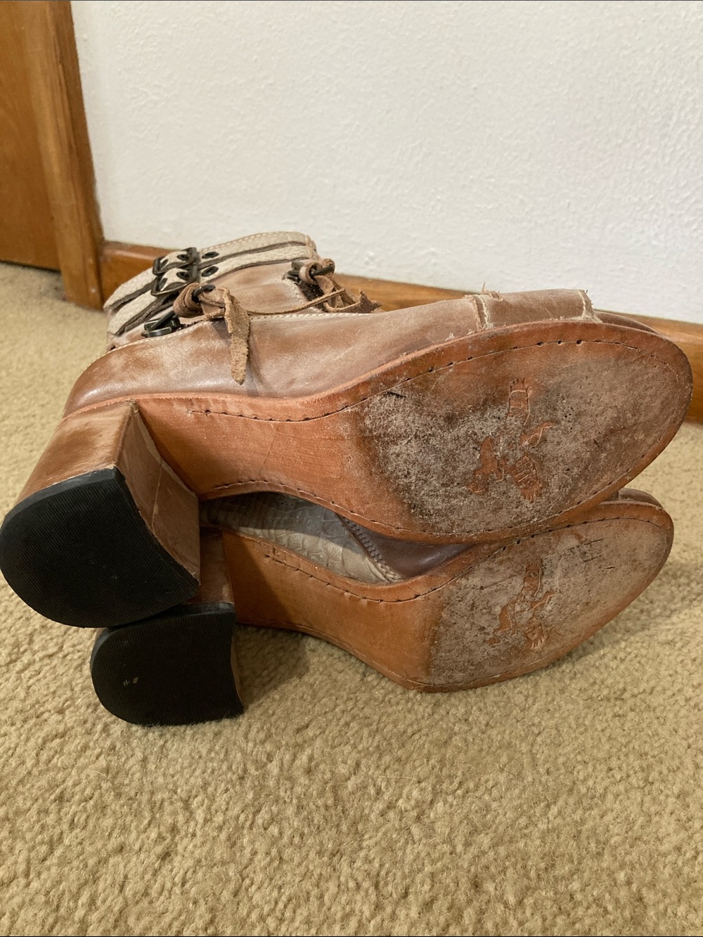 Freebird Zombi open toe booties Size 9 - Picture 5 of 6